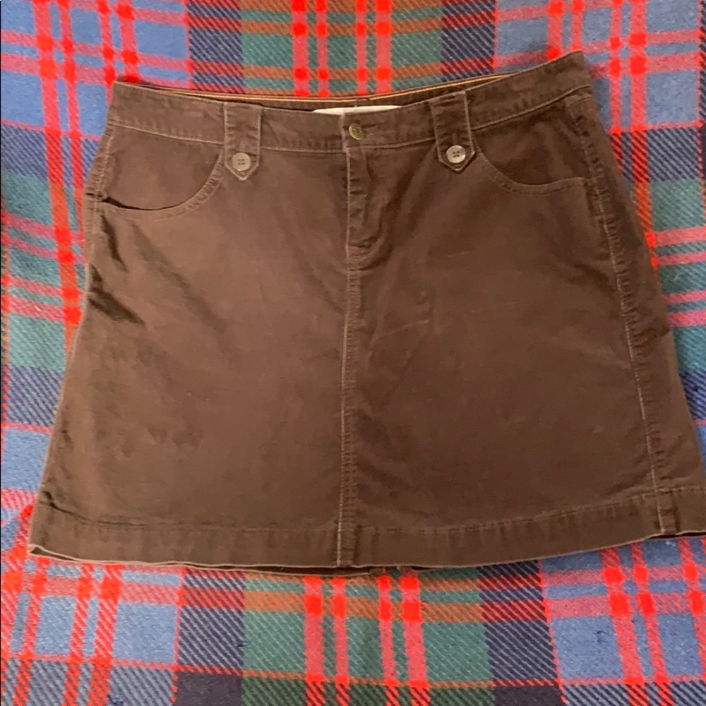 Old navy brown corduroy mini skirt in ax 12 woman